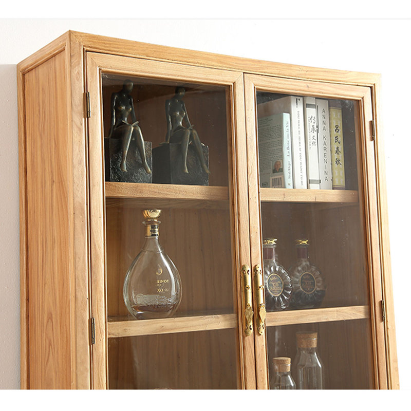 Bibliothèque en verre trempé d'inspiration zen