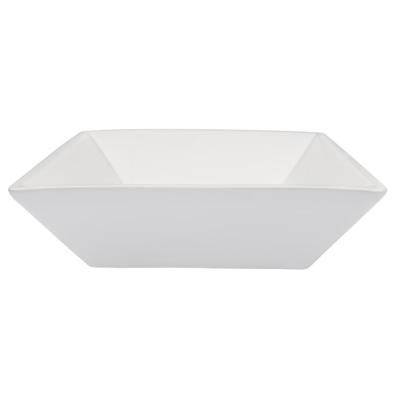 Novatto 16'' White Ceramic Square Bathroom Sink