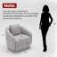 Fauteuil demi-tonneau pivotant Bashar-88578044-113861828