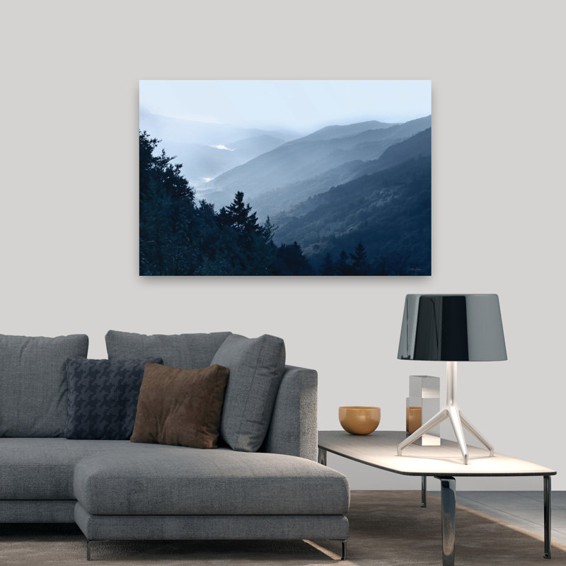 Art contemporain, paysage abstrait, New retrouvé, H 48 po x l 32 po
