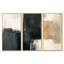 «Charcoal Tonal Abstract IV», art mural encadré à 3 blocs de couleur-1427323041-1427323046