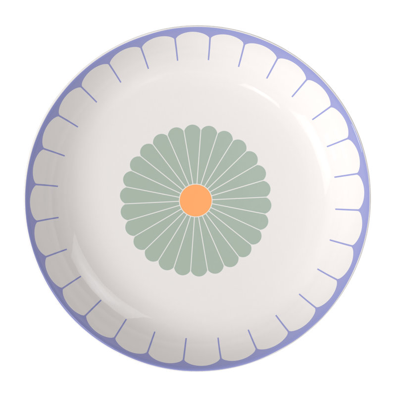Villeroy & Boch Fleur Couleur Collection Large Salad Bowl, Premium Porcelain, Made in Germany, Dishwasher & Microwave Safe, Serving Bowl, 115 oz Capacity, 15 x 2.75 in, Multicolored