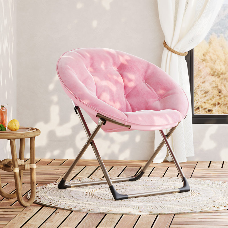 Upholstered Side Chair, Light Pink, Gold