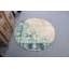 Tapis beige en laine Oushak