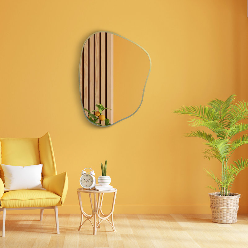 Irregular Accent Mirror, 28" x 20", Gold