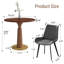 Ensemble de 5 tables de conférence modernes en bois massif, comprenant 4 chaises en similicuir