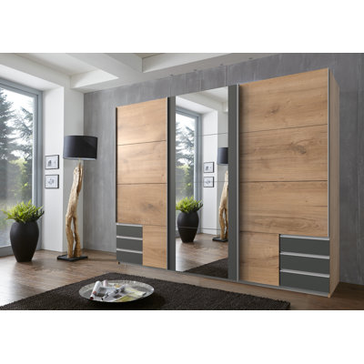 Isam 3 Door Manufactured Wood Wardrobe