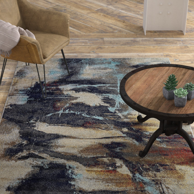 Stehouse Abstract Indoor Rug, Rectangle 8'7" x 11'6"