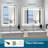 LED Bathroom Mirror With Lights Wall Vanity LED Mirror Stepless Dimmable, Double Front And Backlight, Anti-Fog, Memory Smart Mirror For Bathroom