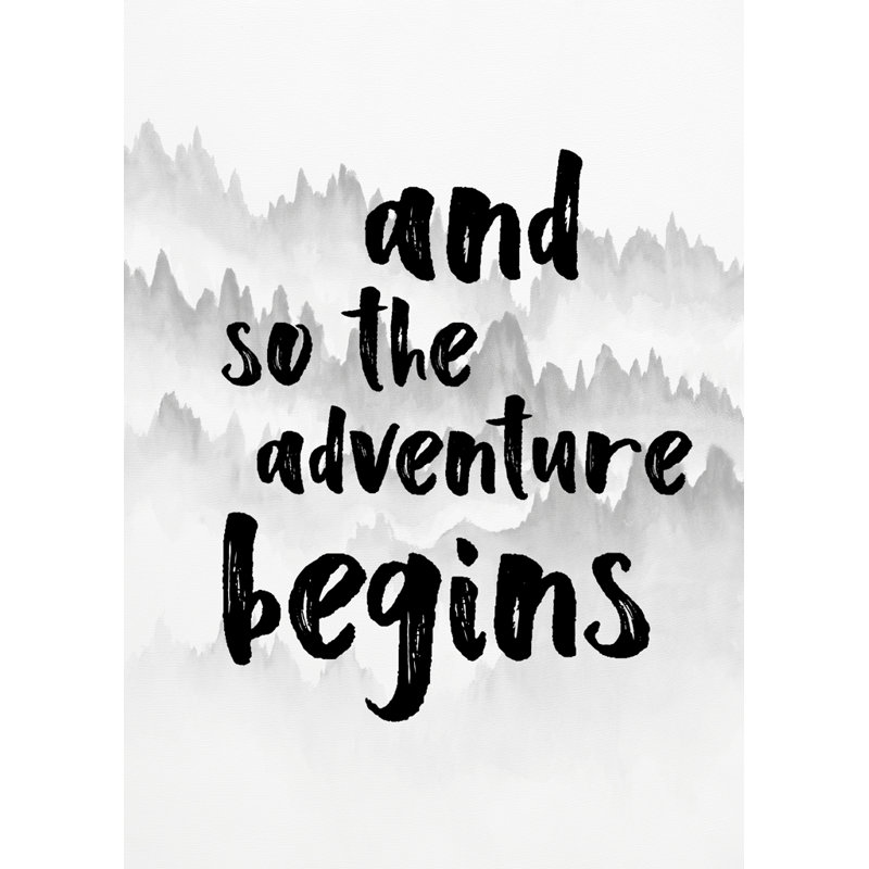 Et ainsi l'aventure commence - Toile encadrée White Mountains