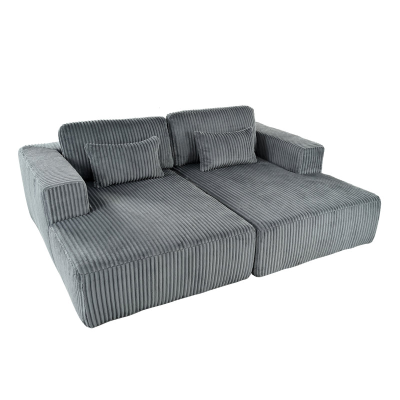 Flâneuse rembourrée, Gris