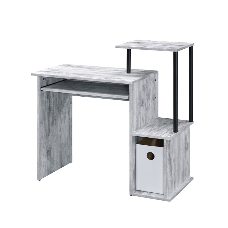 Lyphre Antique White Finish Computer Desk (Not Including Office Chair), Antique White