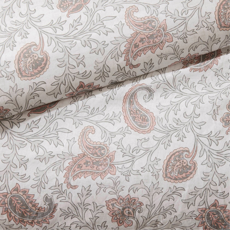 9 Piece Cotton Percale Comforter Set Blush Queen, Queen Comforter + 8 Additional Pieces
