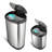 Nine Stars Steel Open Kitchen Trash Can - 13.2 Gallons