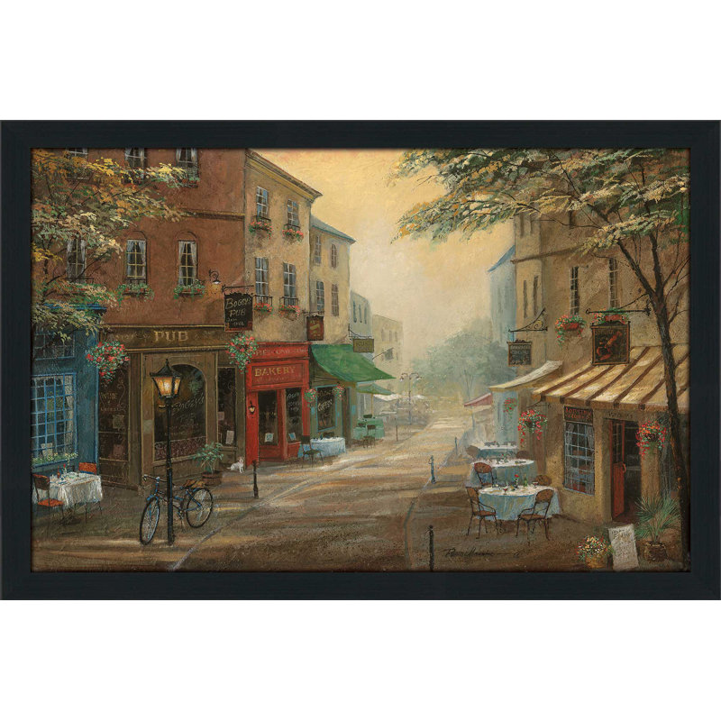« bogeys pub », reproduction de peinture à l’huile encadrée, H 21,5 po x l 27,5 po x P 0,75 po