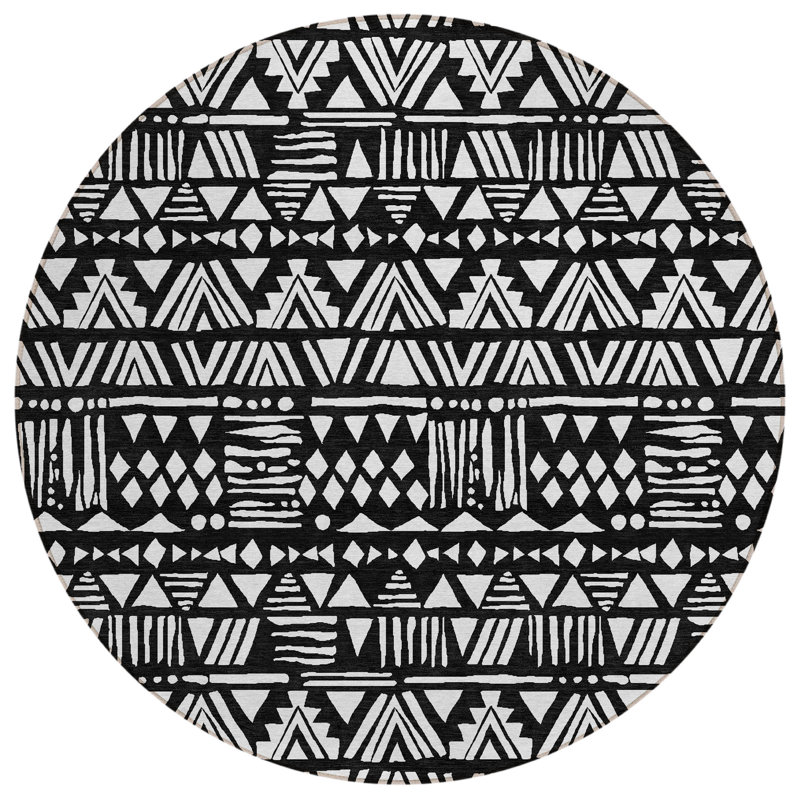 Tapis intérieur / extérieur Maliana, Rond 8 pi