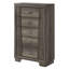 Ensemble de chambre configurable avec lit à panneaux 5 pièces Kerrilyn-92575975