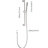 Height Adjustable Handheld Shower With 28 - Inch Slide Bar And 59 Hose, Stainless Steel, Multiple Spray Choices For Different Scenarios Hose Bar, Modifiable Advantage, Steel Material, Options