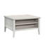Table basse grise avec moulures décoratives et motif hexagonal unique, fini sur tous les côtés - convient à toute pièce offrant un tiroir lisse, une conception élégante, un placement flexible et une bonne présentation