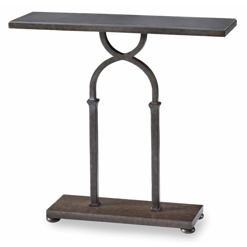 Tack 38'' W Stone Console Table
