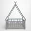 Base de lit plateforme pour chambre d'enfant, conception de plancher simple, barrière de sécurité, chambre à coucher-123429674