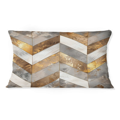 Chevron Waves - Coussin lombaire Glam