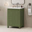 Petit meuble-lavabo de style rétro avec lavabo en céramique