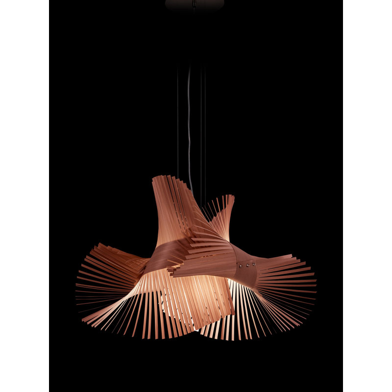 Minimikado 1 - Light Pendant, E26, Natural Cherry