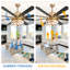 Ventilateur de plafond 72 po Terriek Modern-643553646