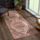 Tapis de couloir lavable Bloom Rugs - beige / terre cuite