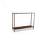 Console en marbre blanc uni avec cadre en fer antique