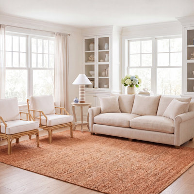 Tapis en jute / coton tissé à la main Eco-Smart