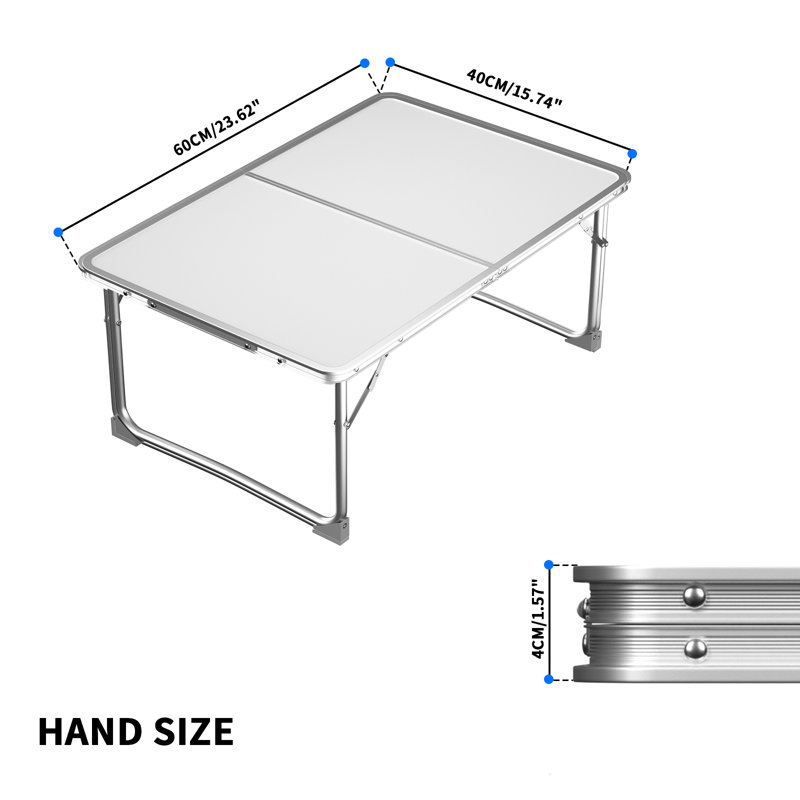 60cm Rectangular Adjustable Folding Table, null