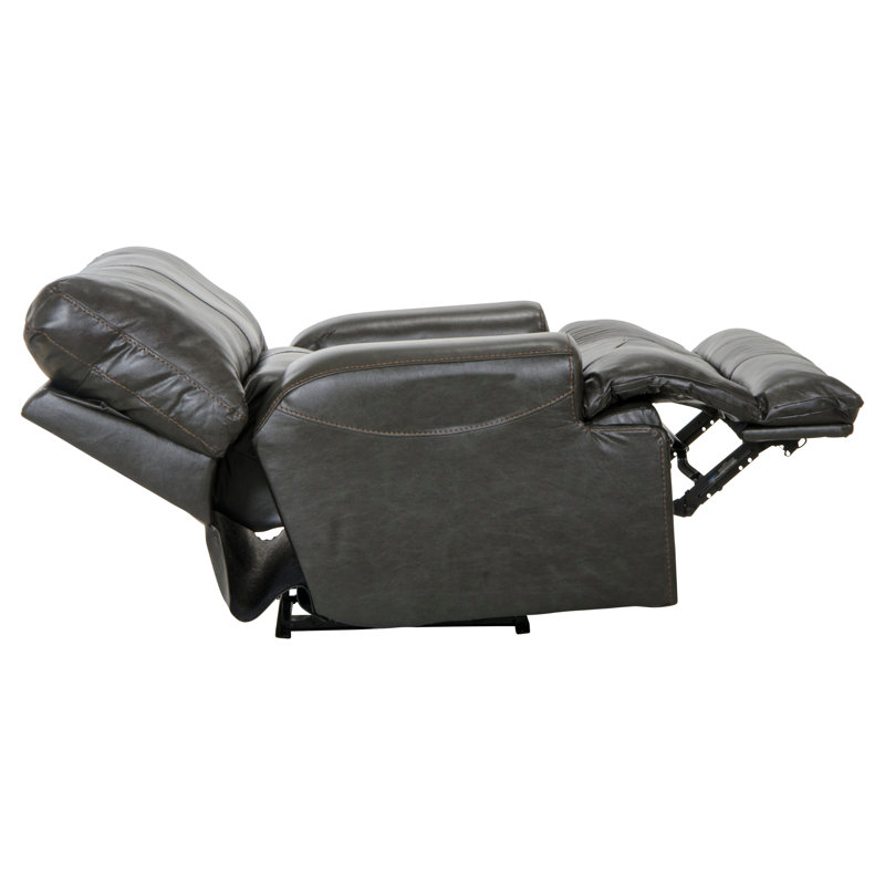 Fauteuil inclinable électrique Anjuman, Acier véritable cuir, Non, Manuel