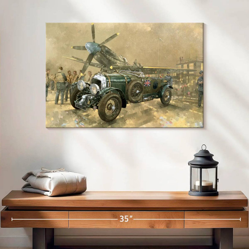 Mehar Bentley And Spitfire, 16" H x 24" W