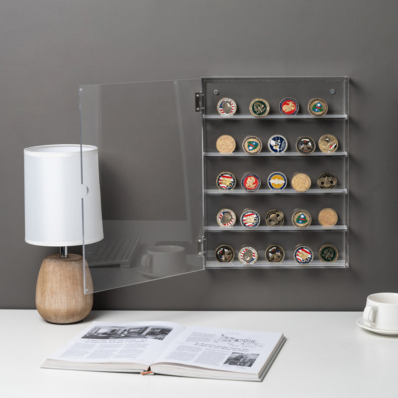 5 Tiers Coin Collector Clear Display Shelf