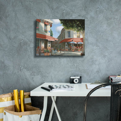 'Breakfast In Paris Dark' by Wellington Studio Canvas Wall Art