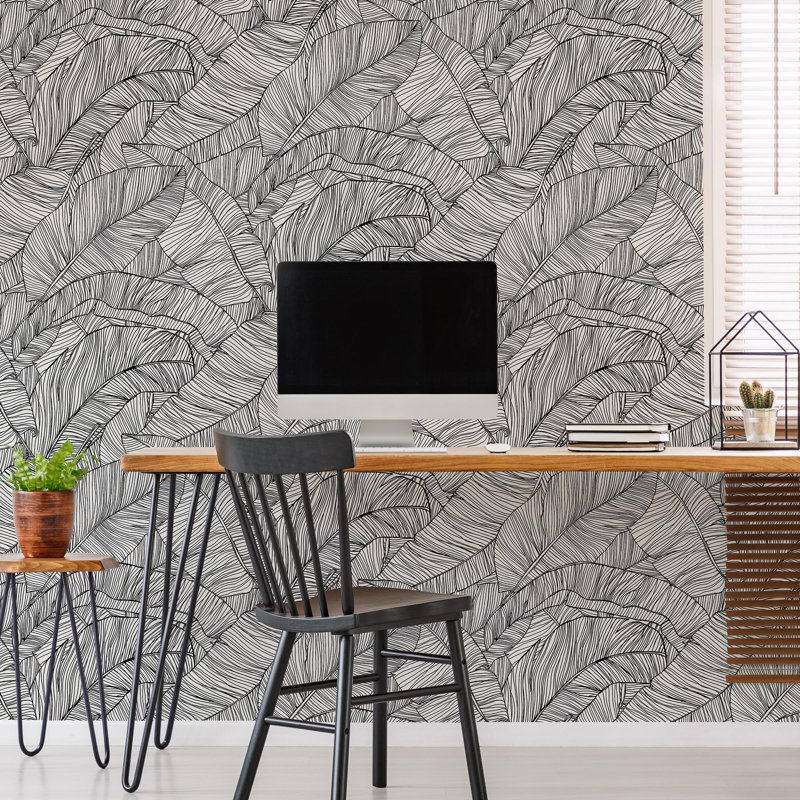 Superfresco Easy Kaya Mono Tropical Leaf Wallpaper