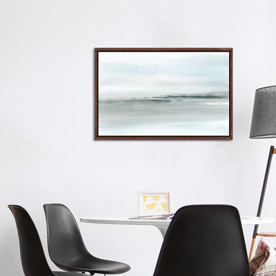 Abstract Coastal Watercolor In Soft Blue by Nouveau Prints - Gallery-Wrapped Canvas Giclée on Canvas