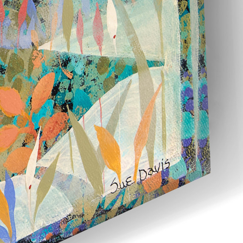 Art mural en verre épique «Forest Chansons» par Sue Davis, 12 po x 16 po, H 16 po x l 12 po