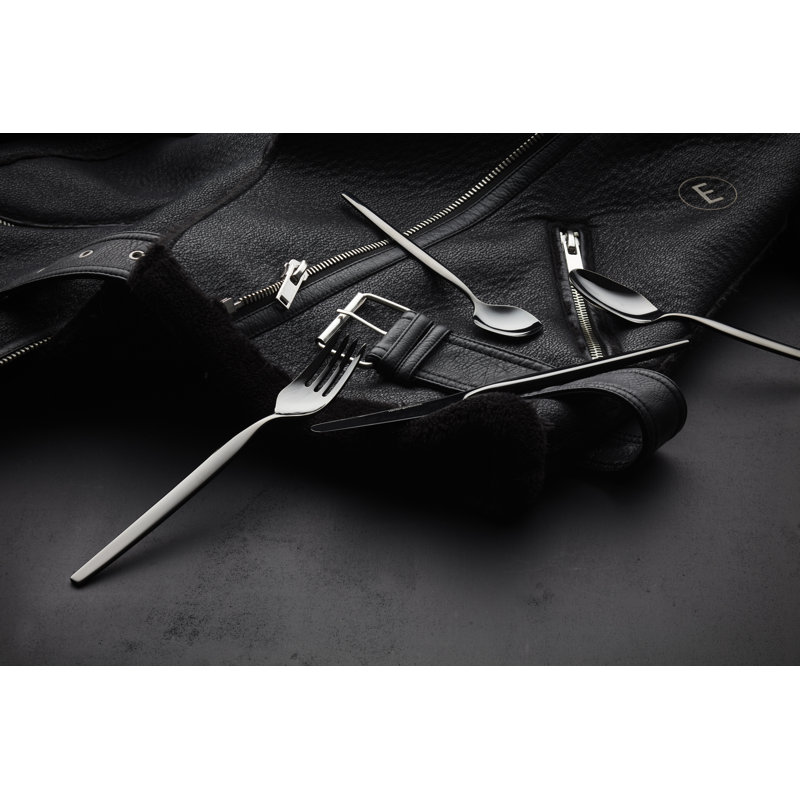 4-tlg. Besteckset aus 18/10 Edelstahl, Black