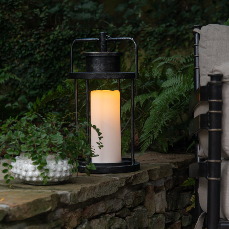 Barlow - Hanging Aluminum Lantern, 18" H x 10" W x 9.25" D
