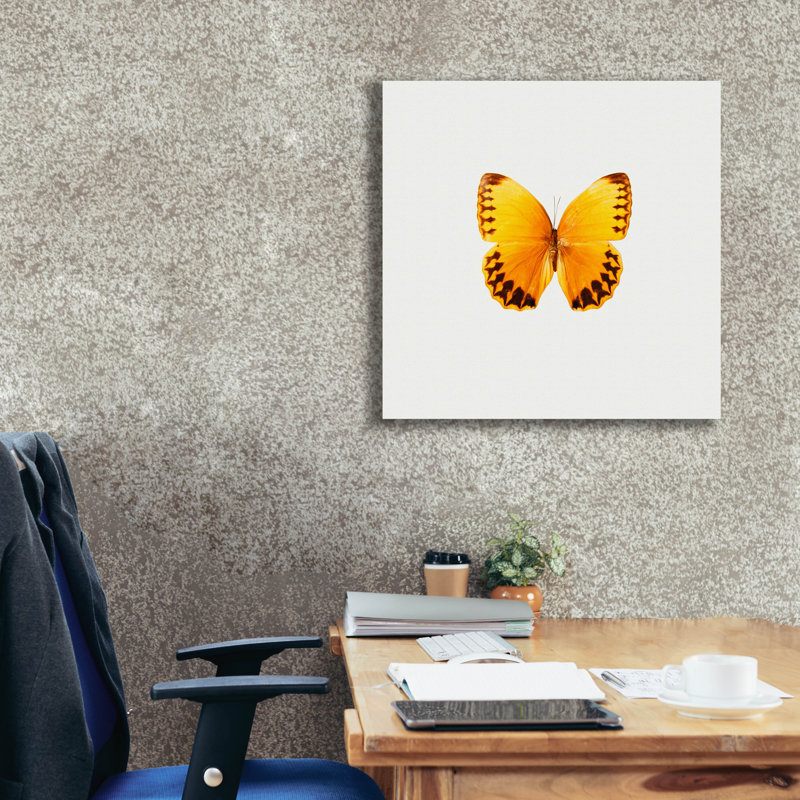 «Yellow Butterfly 2» par PhotoINC Studio, H 26 po x l 26 po x P 1,5 po