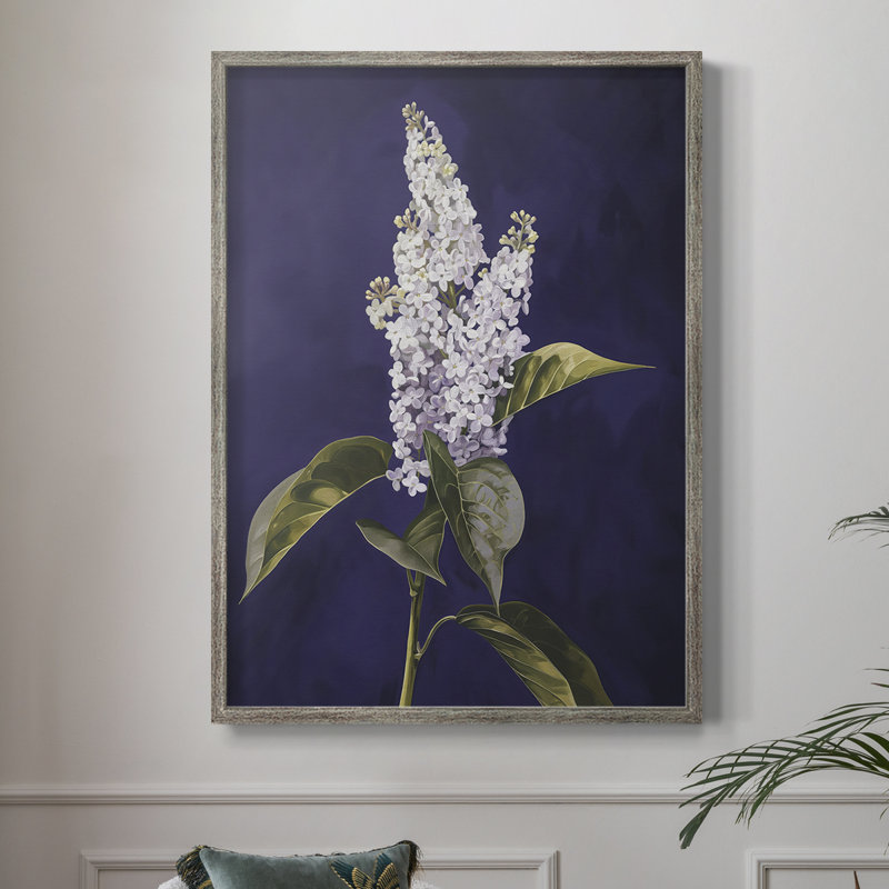 Reproduction encadrée FLORAL Series CCXLII - bois massif, H 11 po x l 9 po