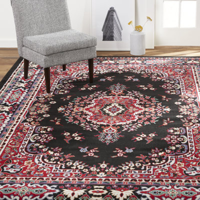Tapis oriental noir / rouge Modena