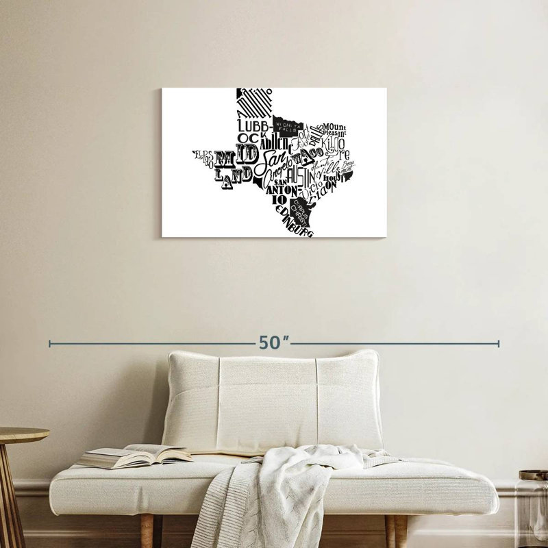 Aliaz Texas - noir, H 20 po x l 30 po
