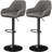 Eastway Swivel Upholstered Adjustable Height Counter Stool with Metal Frame-2039254755