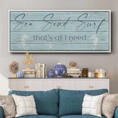 Sea, Sand, Surf - Toile encadrée