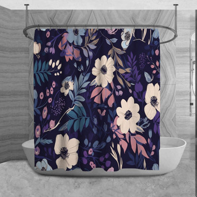 Rideau de douche floral