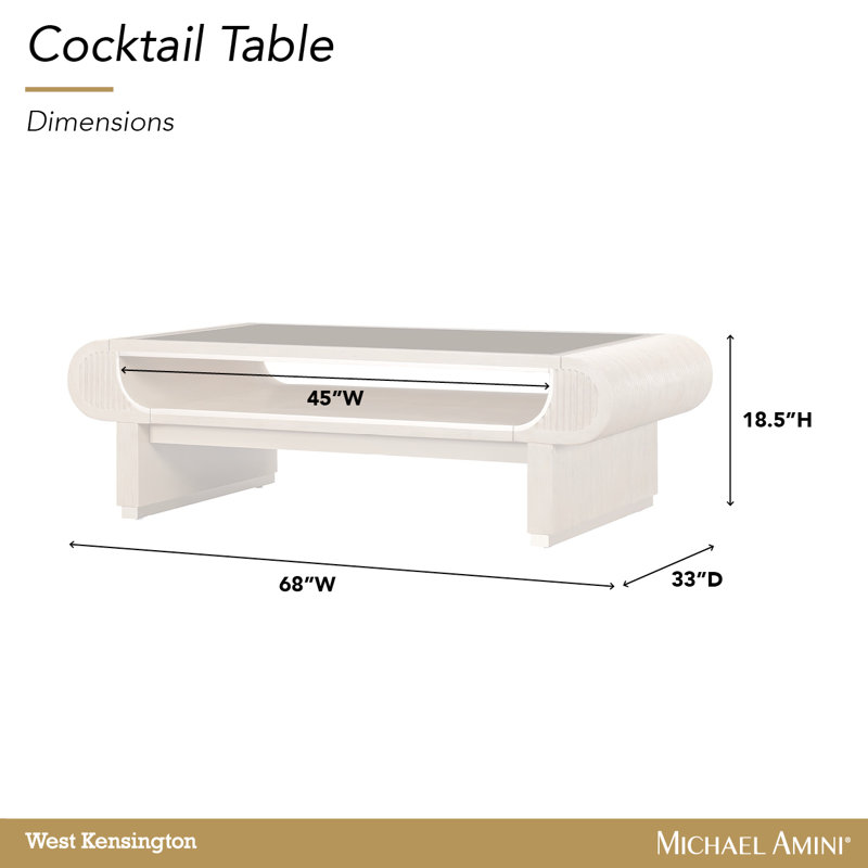 West Kensington Cocktail Table - Sea Salt Caramel, Tan
